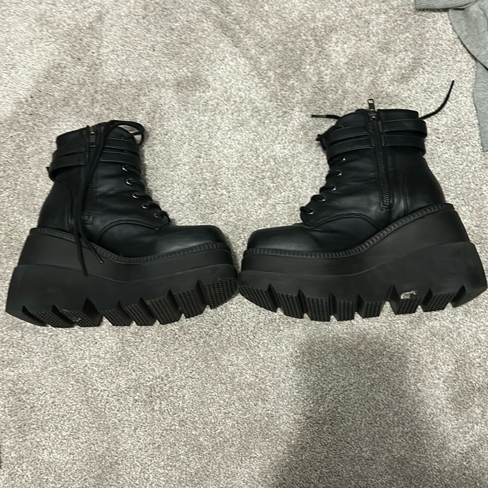 Demonia Platform Black Shoes